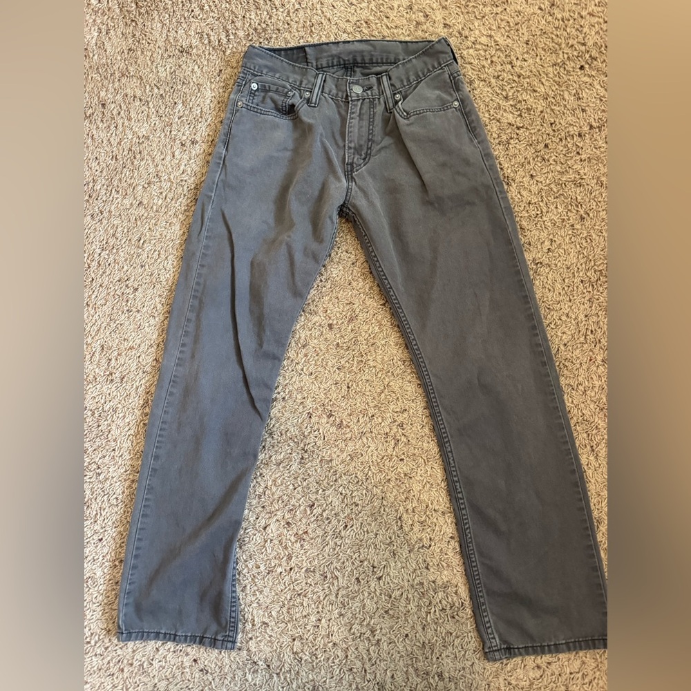 Levi’s 514 Gray Pants Mens Size W29 L30